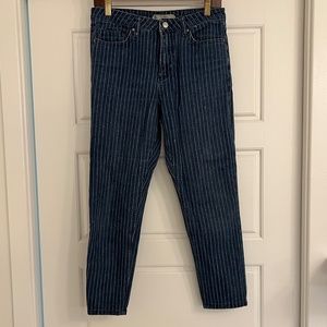 Topshop Chino Jeans with Pinstripes